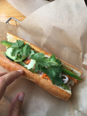 Vegan Bahn Mi at Wurst Bier Hall in Fargo