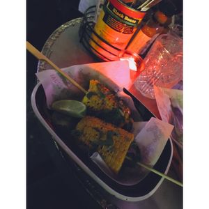 Grilled corn on the cob. at Lucy Lou in Utrecht