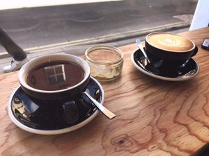 Coffee and chocolates at Unknown Coffee in Norwich