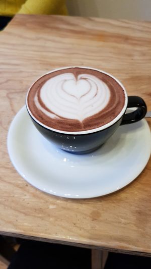 hot chocolate at Unknown Coffee in Norwich