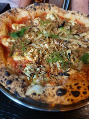 San Manzano pizza at Pura Vita in West Hollywood
