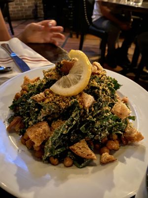 cesare salad  at Pura Vita in West Hollywood