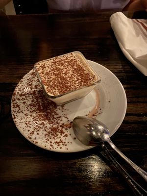tiramisu at Pura Vita in West Hollywood