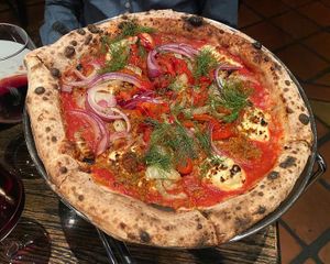 San Genarro pizza at Pura Vita in West Hollywood