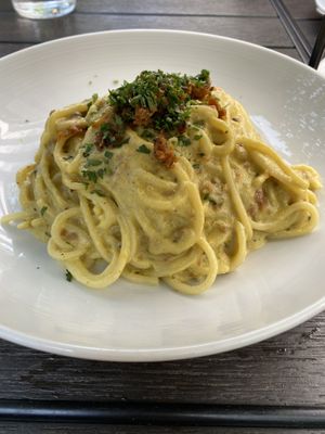 Carbonara!   at Pura Vita in West Hollywood