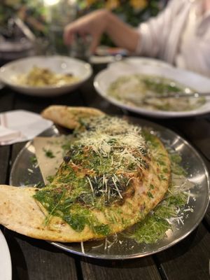 Animal lovers calzone  at Pura Vita in West Hollywood