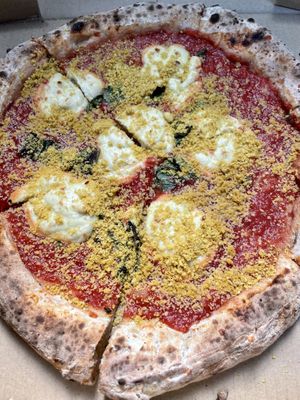 Margherita pizza   at Pura Vita in West Hollywood