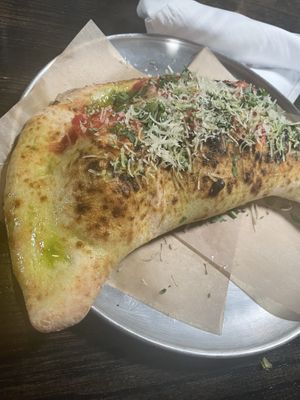 Calzone  at Pura Vita in West Hollywood