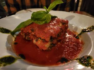 Lasagna pura at Pura Vita in West Hollywood