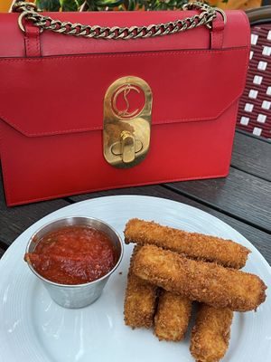 Mozzarella sticks  at Pura Vita in West Hollywood