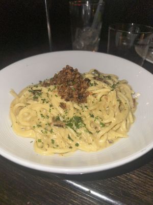 Pasta Carbonara   at Pura Vita in West Hollywood