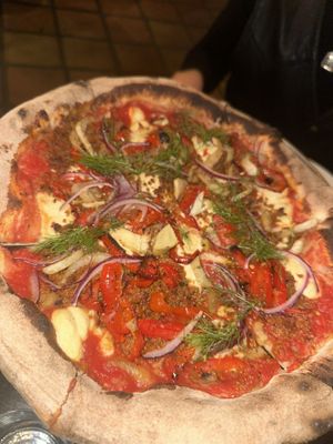 San G. Pizza  at Pura Vita in West Hollywood
