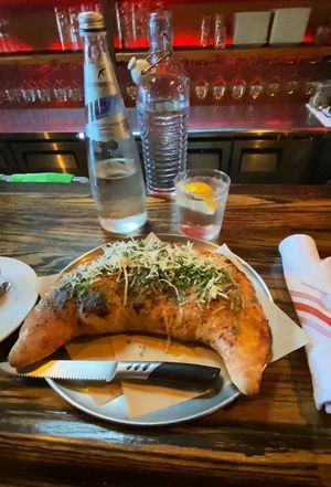 Calzone   at Pura Vita in West Hollywood