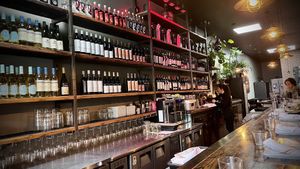 A beautiful wine bar to boot.   at Pura Vita in West Hollywood