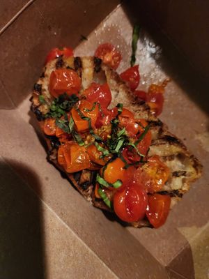 Bruschetta at Pura Vita in West Hollywood