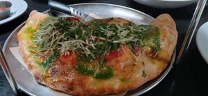 Animal lovers calzone,  no fake meat. at Pura Vita in West Hollywood