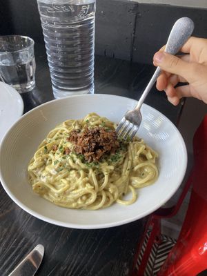 Looks small but was extremely filling   at Pura Vita in West Hollywood