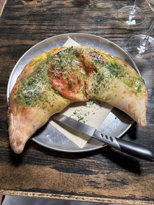 Animal Lovers Calzone  at Pura Vita in West Hollywood