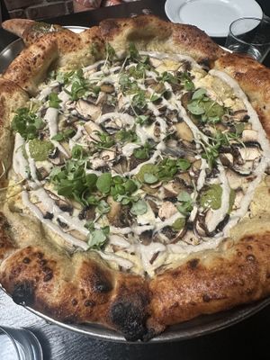 Black Magic Pizza  at Pura Vita in West Hollywood