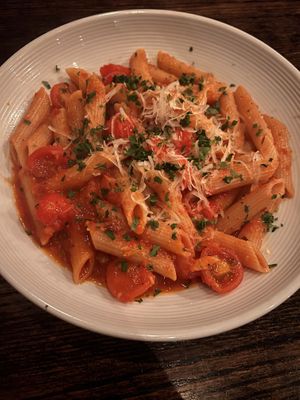 Spicy penne pasta   at Pura Vita in West Hollywood