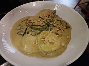 Special of the day: artichoke ravioli at Pura Vita in West Hollywood