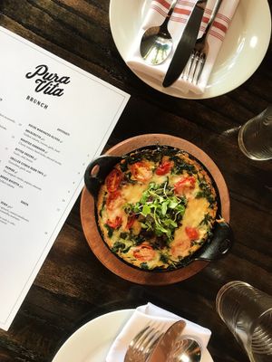 Frittata  at Pura Vita in West Hollywood