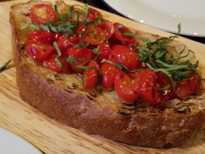Bruschetta at Pura Vita in West Hollywood