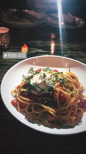 classic spaghetti at Pura Vita in West Hollywood