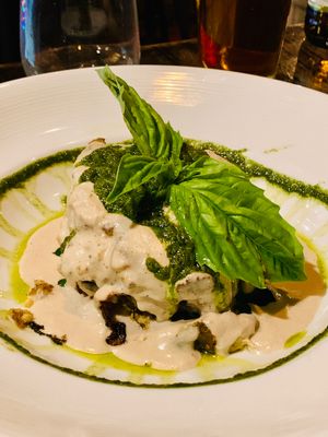 Black magic lasagna  at Pura Vita in West Hollywood