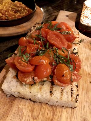 Bruschetta  at Pura Vita in West Hollywood