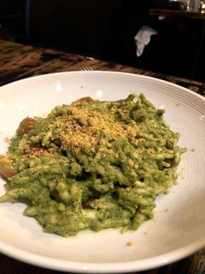 Pesto pasta  at Pura Vita in West Hollywood