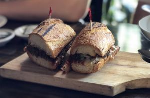 Ma’s meatball hero at Pura Vita in West Hollywood