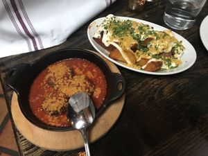 Garlic Parmigiano Potato Wedges & Polpettine at Pura Vita in West Hollywood