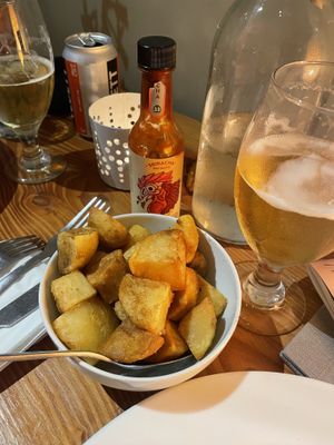 Cumin potatoes   at Medina in Aberystwyth
