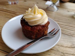 Carrot cake (October 2023) at Medina in Aberystwyth