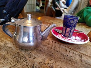 Mint tea (October 2023) at Medina in Aberystwyth