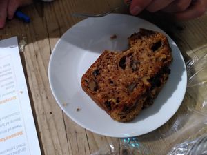 Banana cake (January 2024) at Medina in Aberystwyth