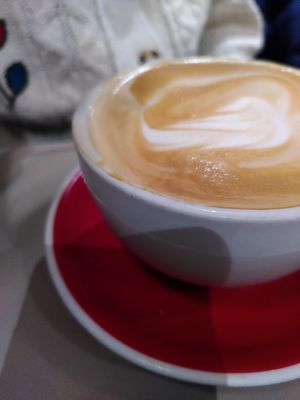 Decaf oat latte (February 2026) at Medina in Aberystwyth