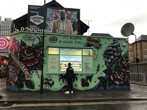 Outside at Doughnut Time - Pop Up in London
