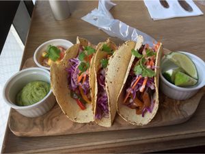 Triple tacos  at Botanist in Tokyo