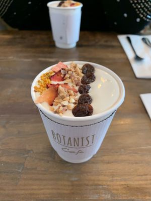 Spy winter chai latte (pretty sure it had bee pollen on top)  at Botanist in Tokyo