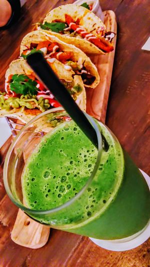 Green smoothie at Botanist in Tokyo