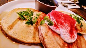 Soy cream pancakes at Botanist in Tokyo