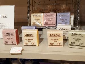 vegan soap for sale on 1F at Botanist in Tokyo
