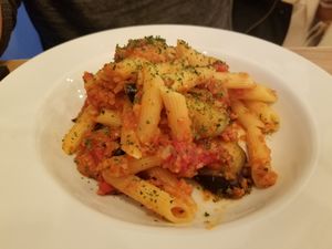 "meat" sauce pasta, no mushrooms at Botanist in Tokyo