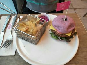 Sakura burger. at Botanist in Tokyo