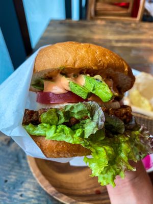 Vegan Burger at Botanist in Tokyo