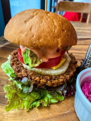 Vegan Burger at Botanist in Tokyo