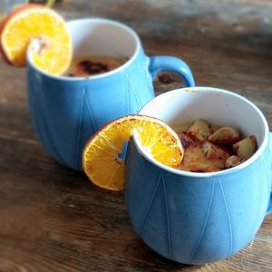 Homemade garlic soup at Mooplehog in Okehampton