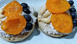 Sourdough crumpets at Mooplehog in Okehampton